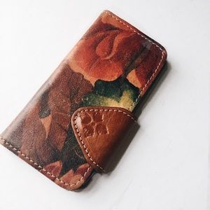 Leather Patricia Nash iPhone 6/7/8 phone wallet